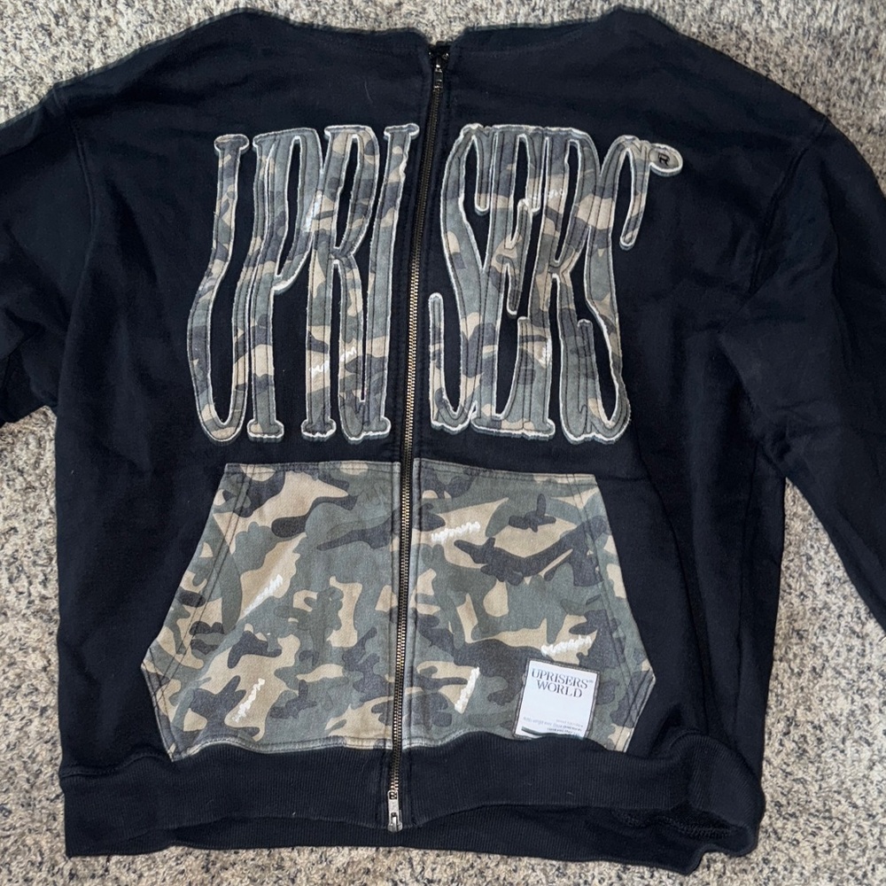 Black and Camouflage Uprisers Jacket